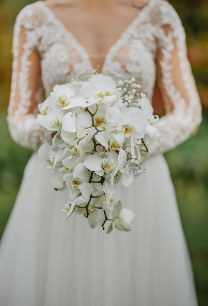 Soft flowers wedding buquet